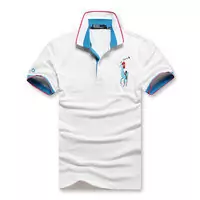 t-shirt hommes polo ralph lauren sport cotton 2013 high collar choi ma white